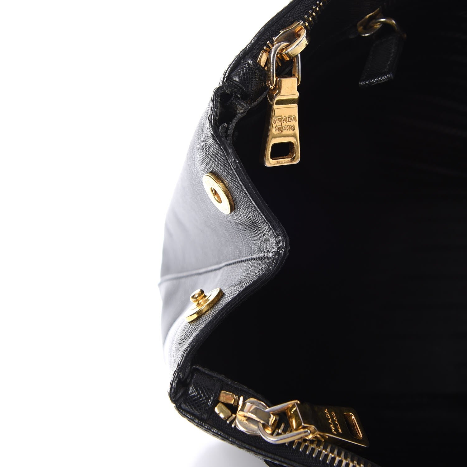 Prada Saffiano Large Galleria Double Zip Tote Black 10 of 11