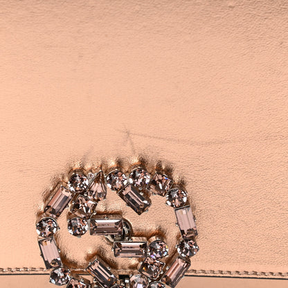 Gucci Metallic Nappa Crystal GG Broadway Shoulder Bag Pink 28 of 35