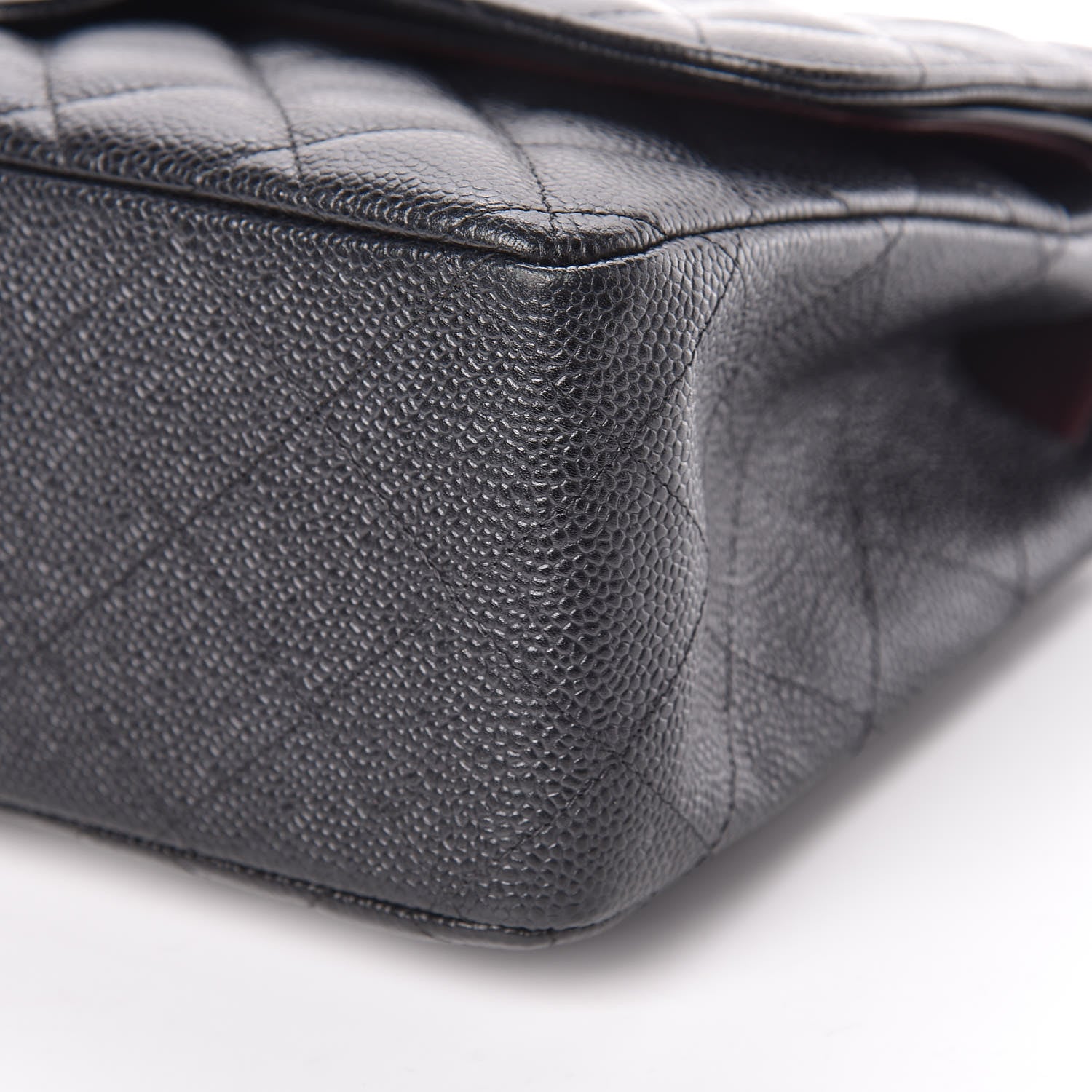 Chanel Caviar Quilted Jumbo Double Flap Black 11 of 12