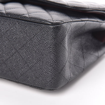 Chanel Caviar Quilted Jumbo Double Flap Black 11 of 12