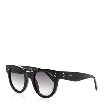 Celine Acetate Round Sunglasses CL4003IN Black 1 of 7