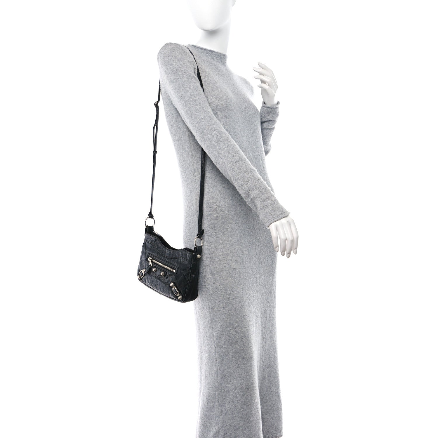Balenciaga Agneau Giant 12 Silver Hardware Hip Black 2 of 15