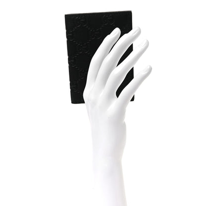 Gucci Guccissima Signature Passport Case Black 2 of 8
