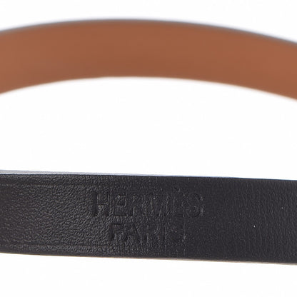 Hermes Chamonix Hapi 3MM Triple Tour Wrap Bracelet S Black 4 of 5