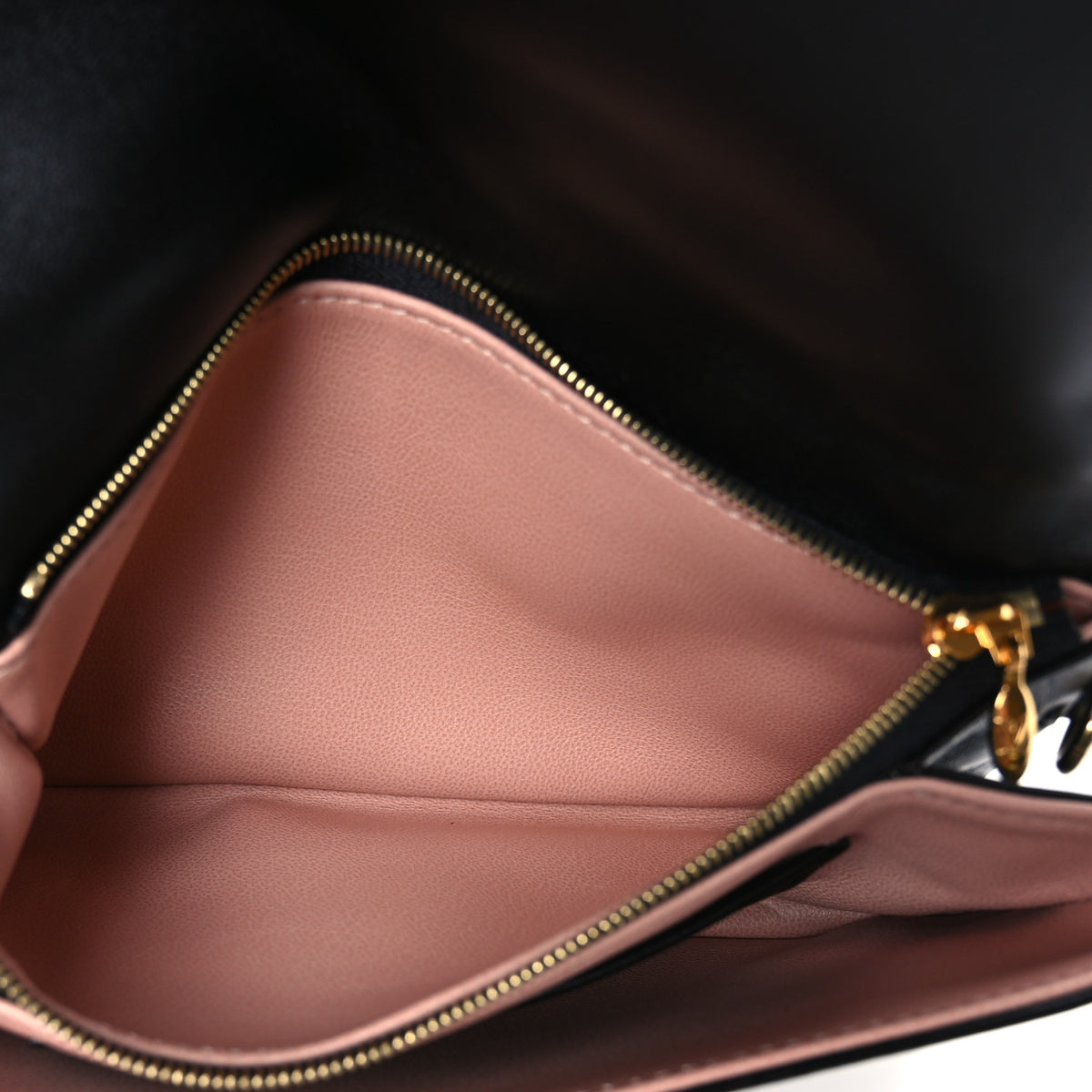 Lambskin Embossed Monogram Pochette Coussin Black