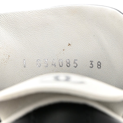 Chanel Calfskin CC Womens Sneakers 38 Black 6 of 14