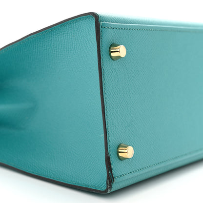 Hermes Epsom Kelly Sellier 28 Bleu Paon 8 of 30