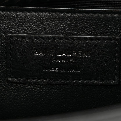 Saint Laurent Grain De Poudre Medium Classic Monogram Monochrome Kate Satchel Black 6 of 10
