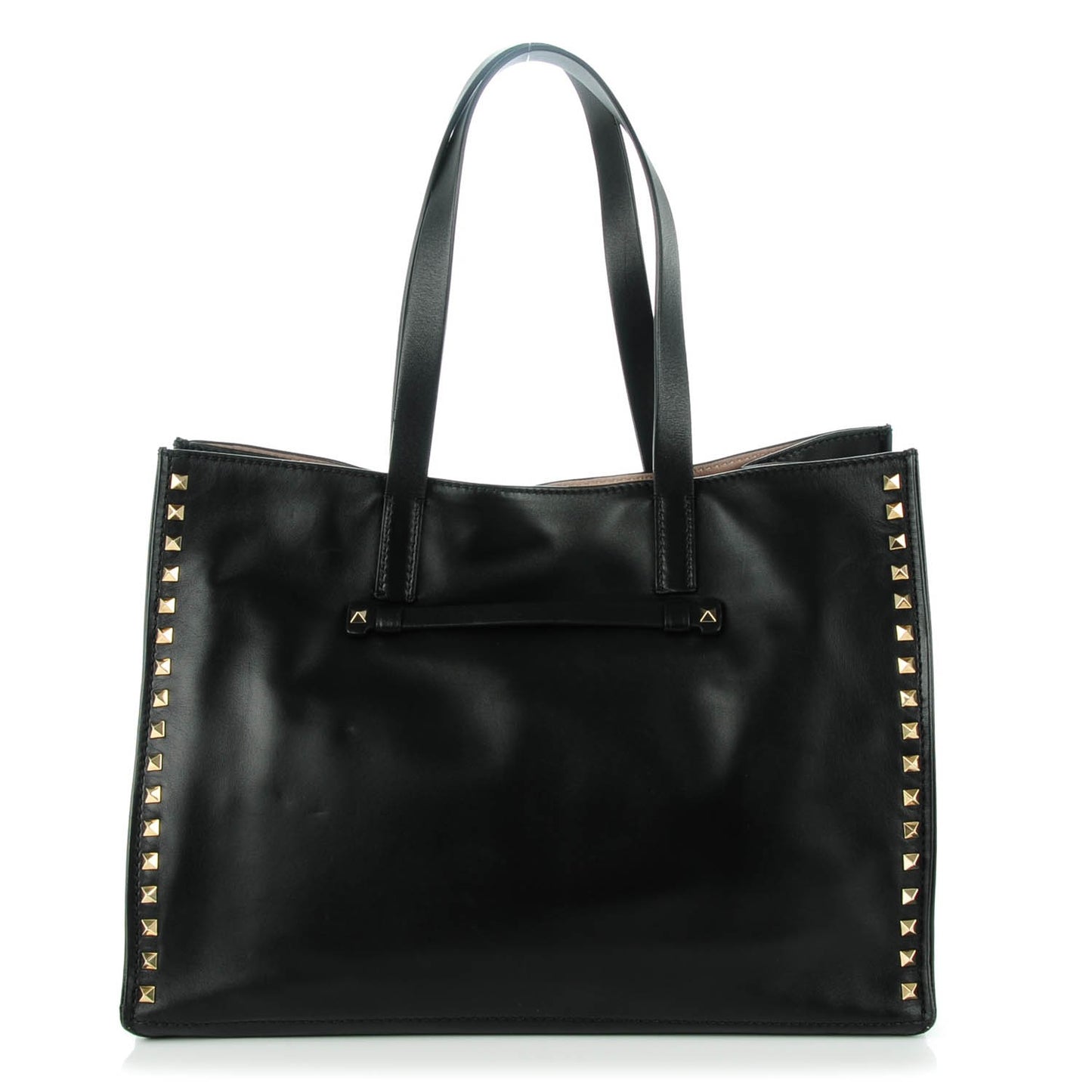 Nappa Medium Rockstud Soft Tote Black