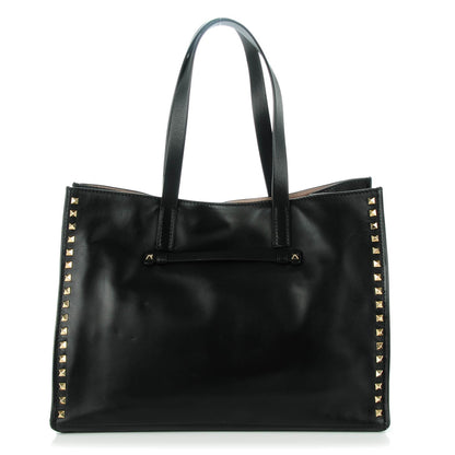 Valentino Garavani Nappa Medium Rockstud Soft Tote Black 1 of 8
