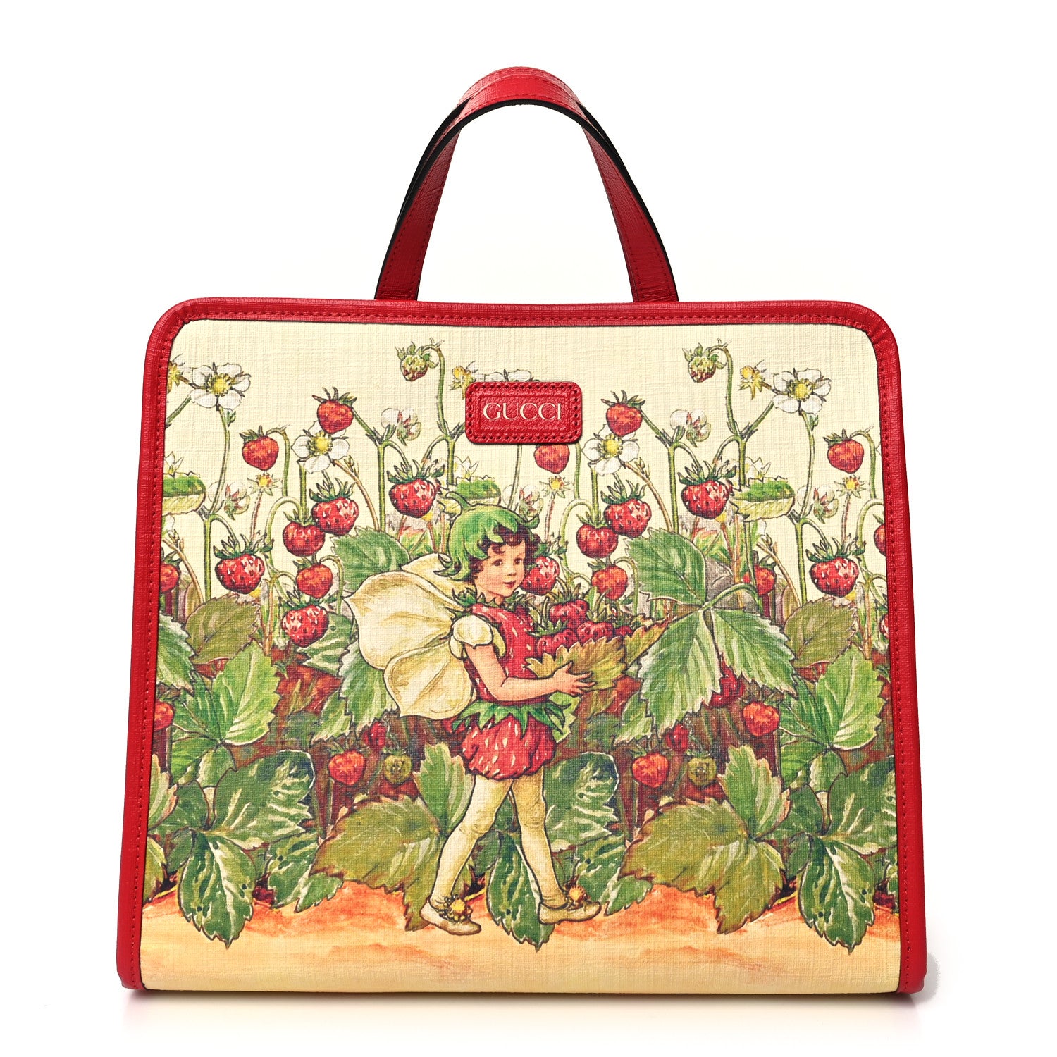 Gucci Coated Canvas Love Parade Kids Strawberry Fairy Tote Multicolor 1 of 13