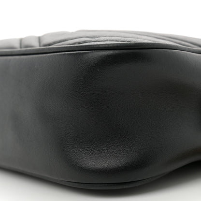 Gucci Calfskin Matelasse Mini GG Marmont Chain Shoulder Bag Black 10 of 10