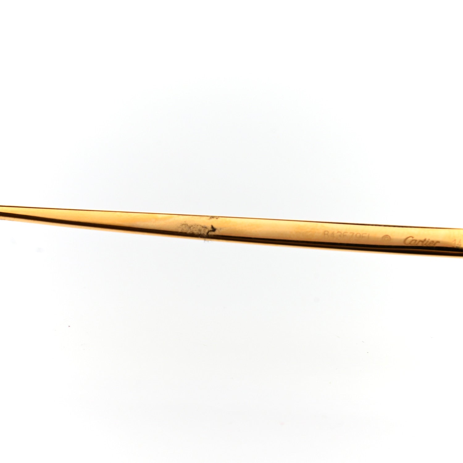 Cartier Panthere De Cartier Aviator Sunglasses Gold 7 of 11