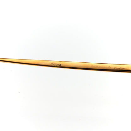 Cartier Panthere De Cartier Aviator Sunglasses Gold 7 of 11