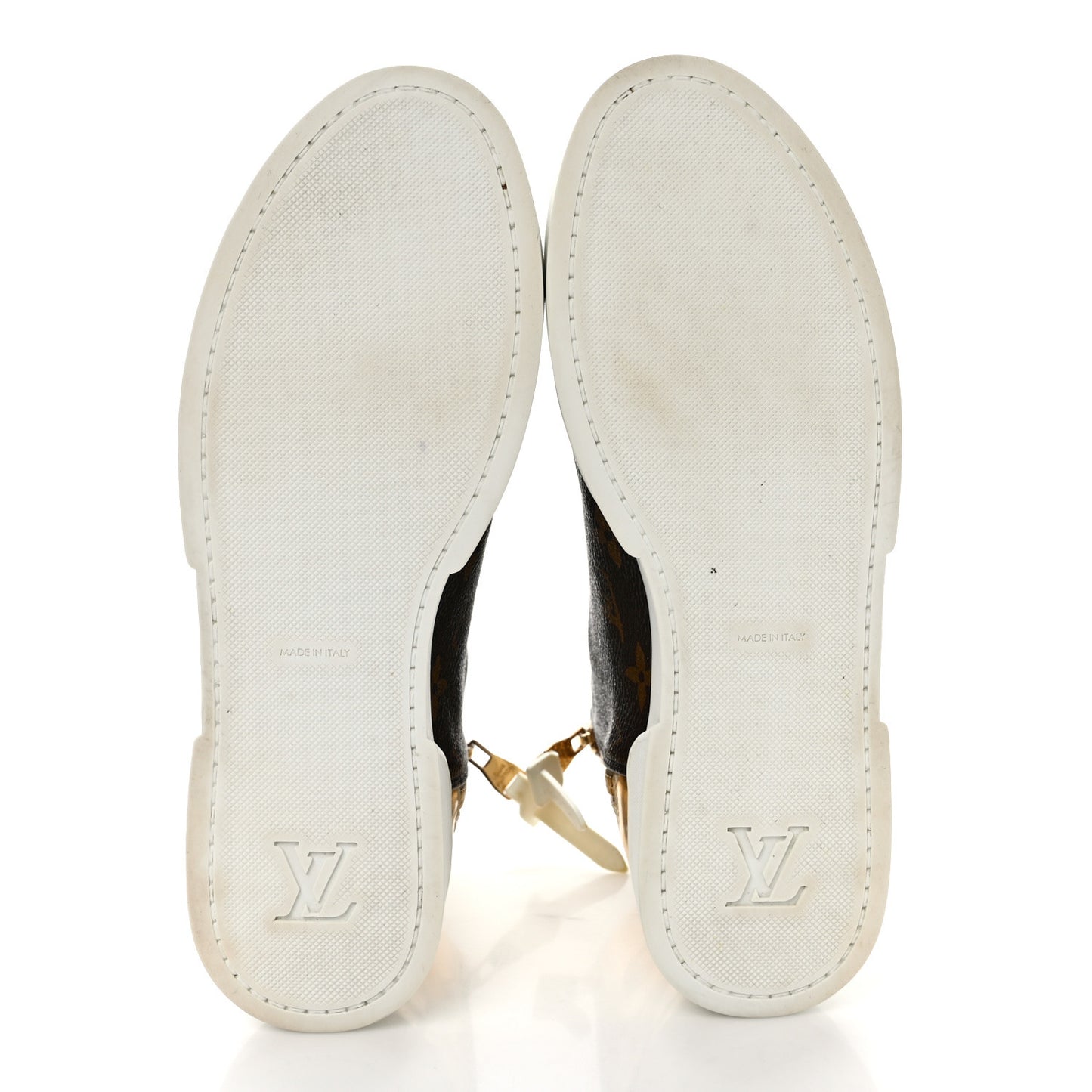 Patent Monogram Stellar Sneaker Boots 36 Gold