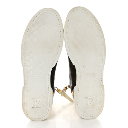 Louis Vuitton Patent Monogram Stellar Sneaker Boots 36 Gold 5 of 9