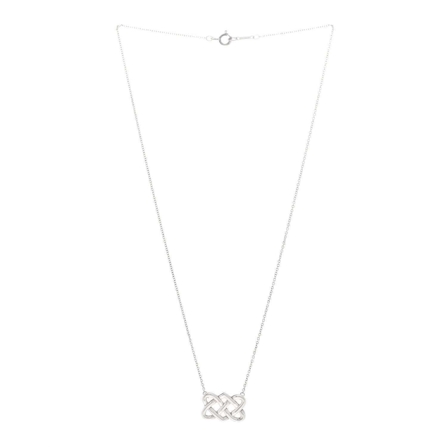 Tiffany Sterling Silver Paloma Picasso Celtic Knot Pendant Necklace 3 of 4
