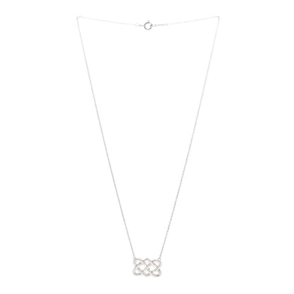 Tiffany Sterling Silver Paloma Picasso Celtic Knot Pendant Necklace 3 of 4