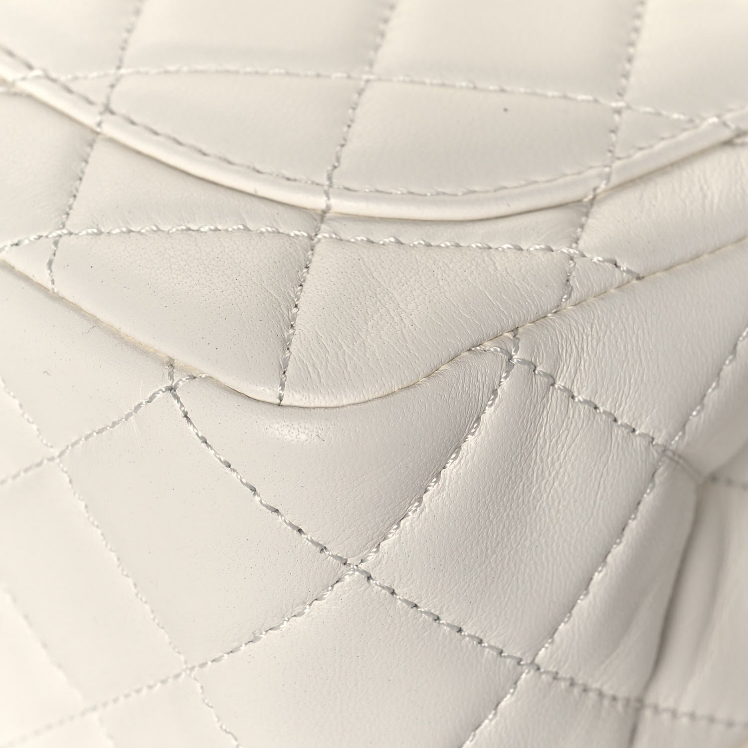 Chanel Lambskin Quilted Mini Pearl Crush Flap White 11 of 14