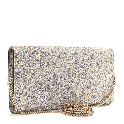 Jimmy Choo Glitter Emmie Clutch Gold Multicolor 3 of 8