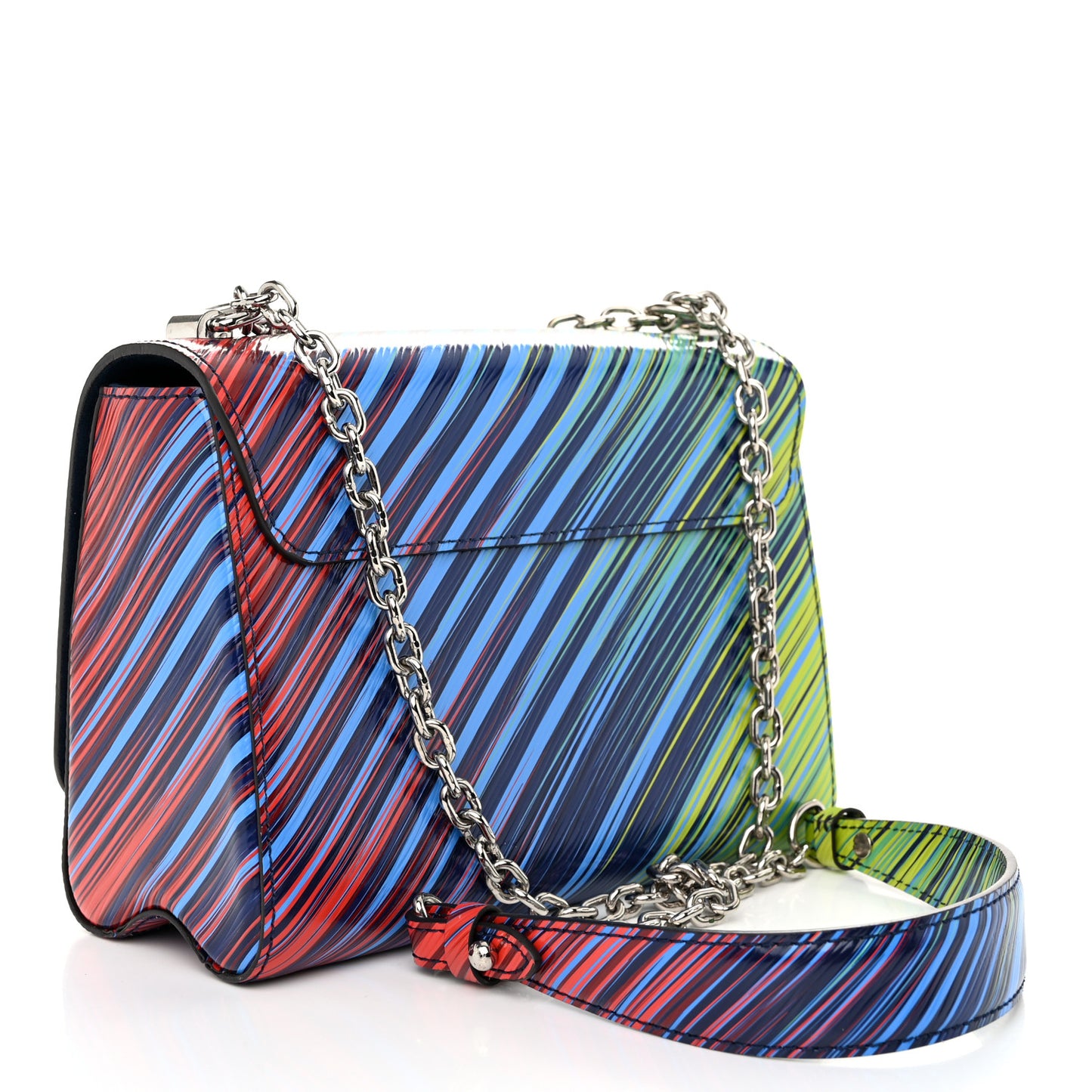 Epi Tropical Twist Shoulder Bag MM Vert Rouge