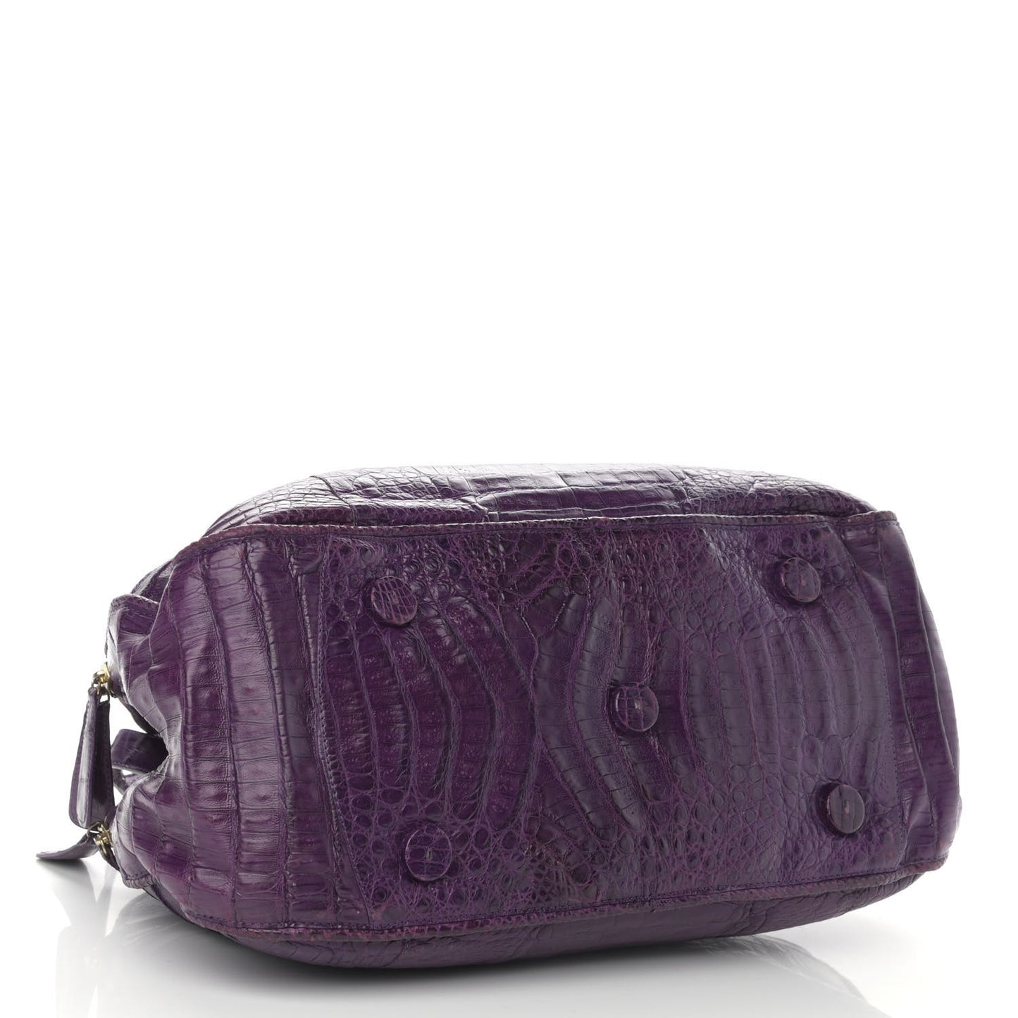 Crocodile Dome Satchel Purple
