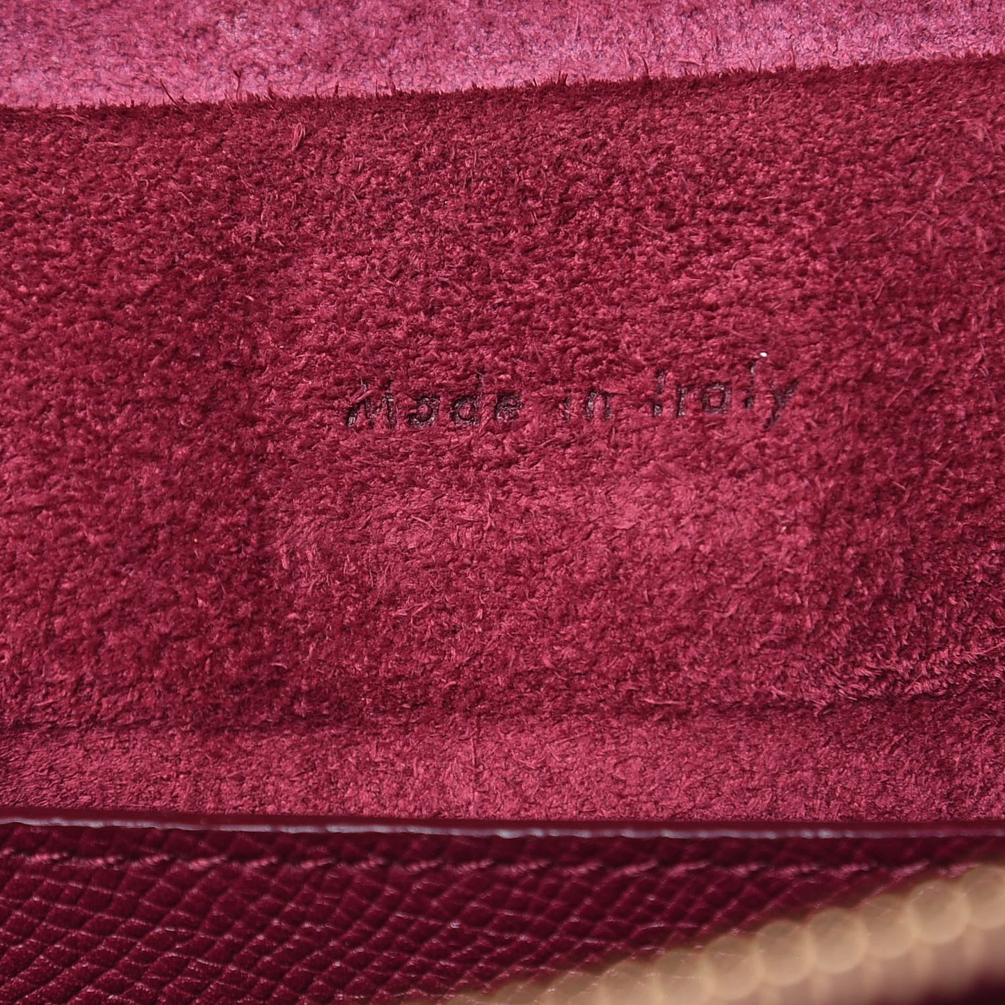 Grained Calfskin Micro Belt Bag Plum