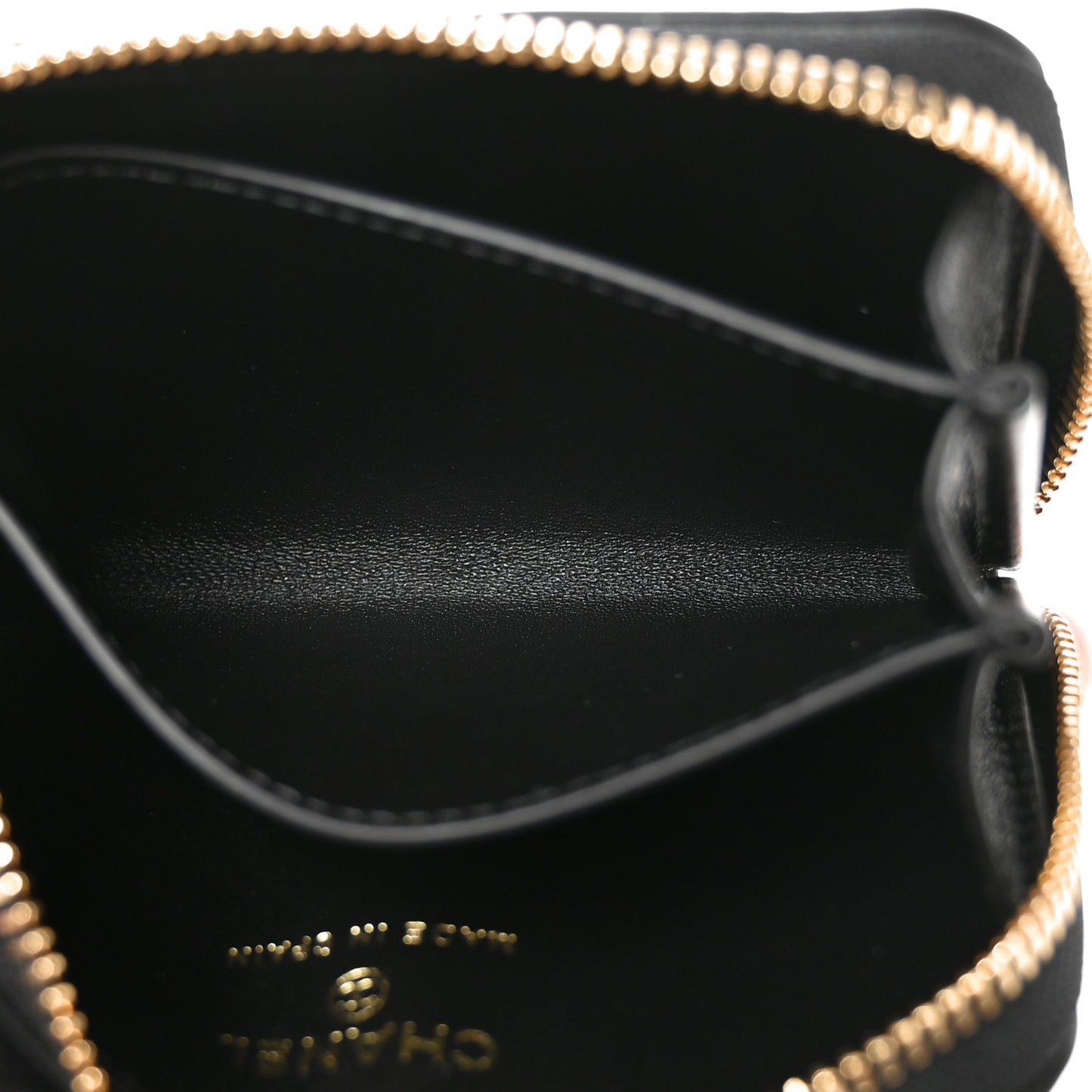 Calfskin Lizard Embossed Crococo Coin Purse Black
