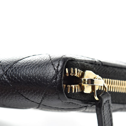 Chanel Caviar Quilted Large Gusset Zip Around Wallet Black 11 of 13