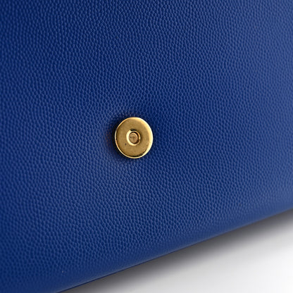 Saint Laurent Grain De Poudre Medium Classic Monogram Kate Satchel Flash Blue 11 of 11
