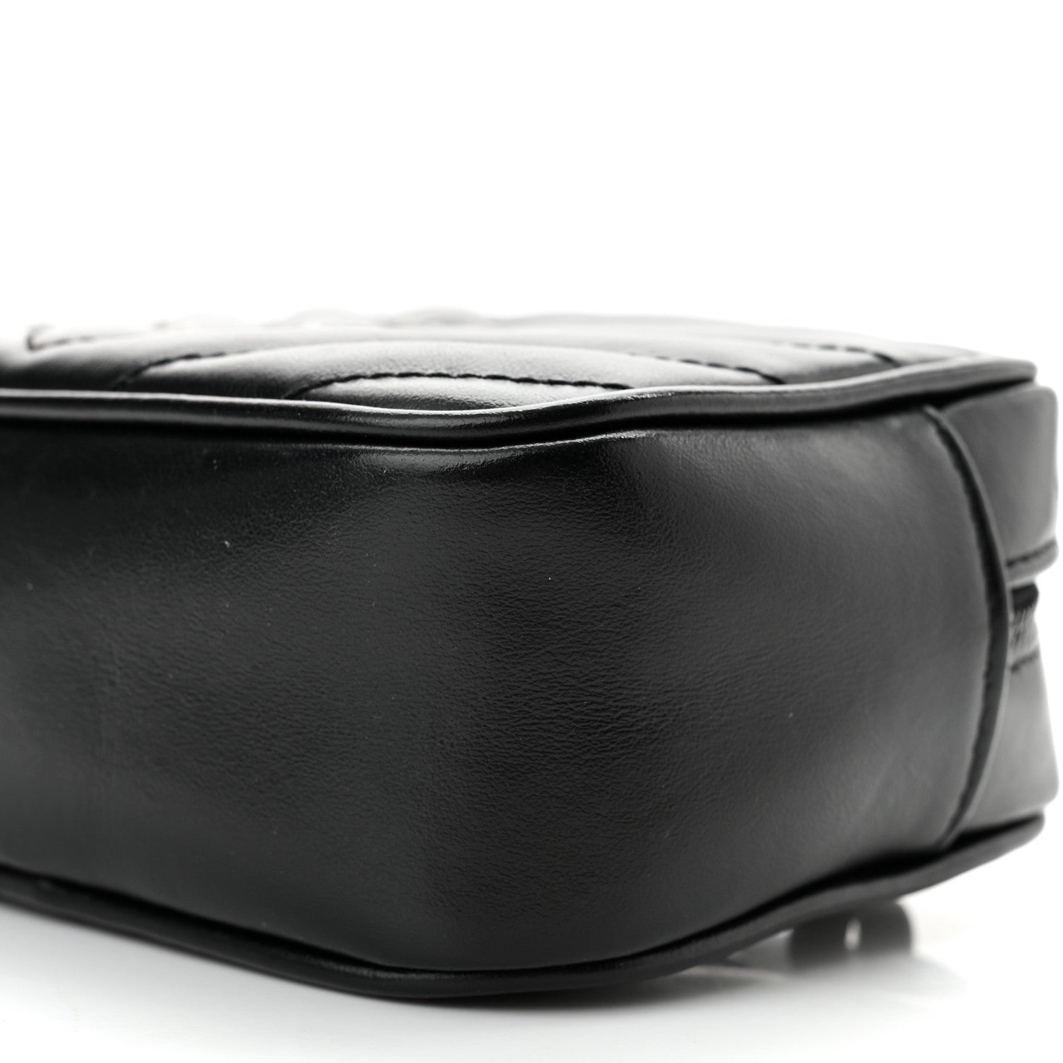 Saint Laurent Calfskin Matelasse Monogram Lou Belt Bag Black 10 of 10
