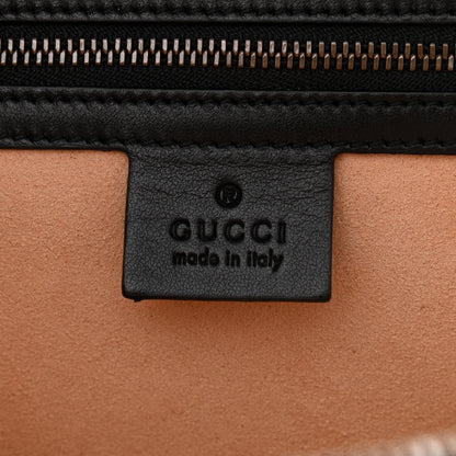 Gucci Calfskin Matelasse Sylvie Web Small GG Marmont Top Handle Shoulder Bag Black 6 of 16