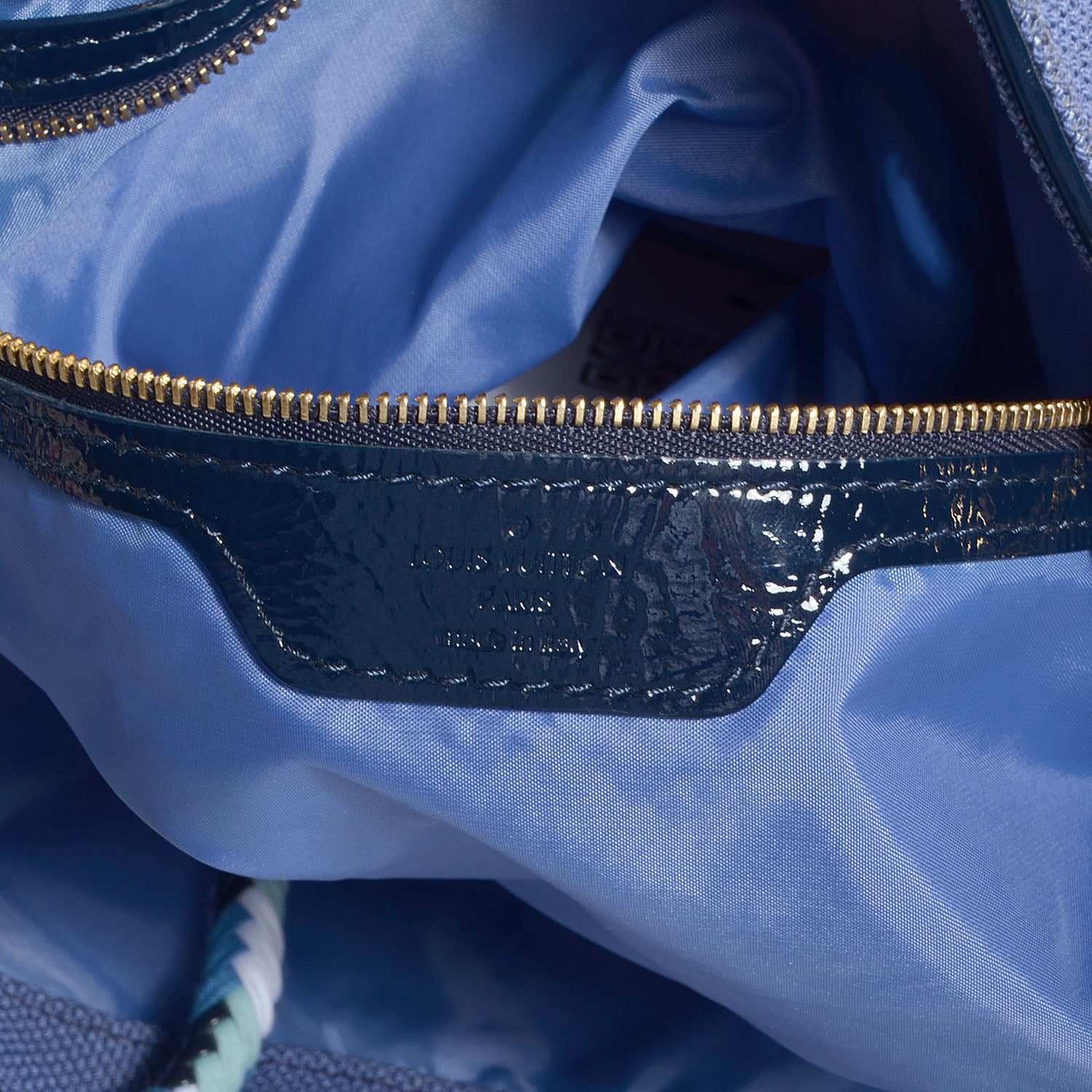 Louis Vuitton Cotton Monogram Eponge Cabas Blue 6 of 6
