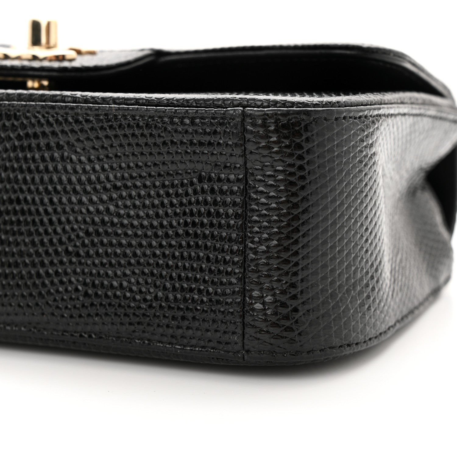 Chanel Lizard Mini Rectangular Flap Black 11 of 19