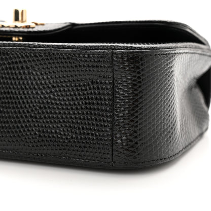 Chanel Lizard Mini Rectangular Flap Black 11 of 19