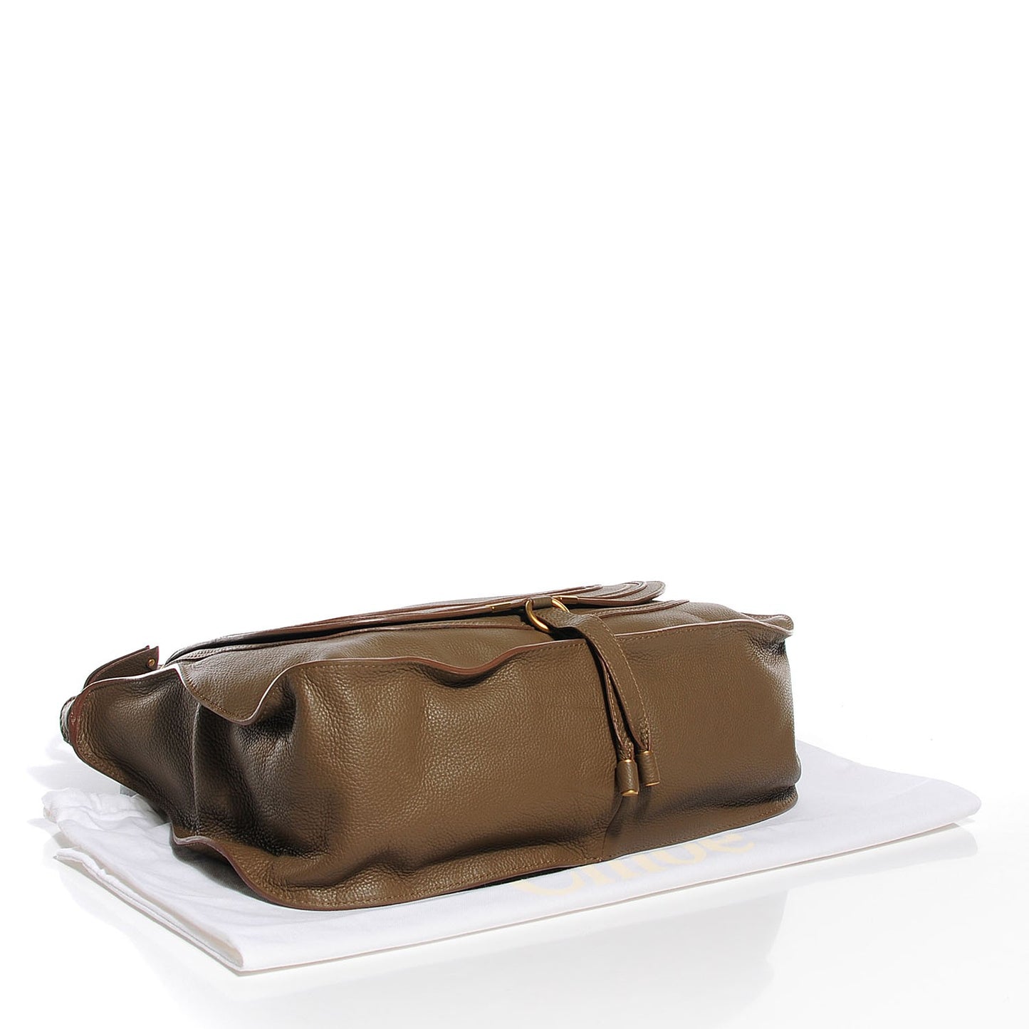 Calfskin Large Marcie Satchel Anchor Grey
