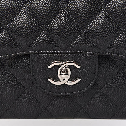 Chanel Caviar Quilted Jumbo Double Flap Black 11 of 11