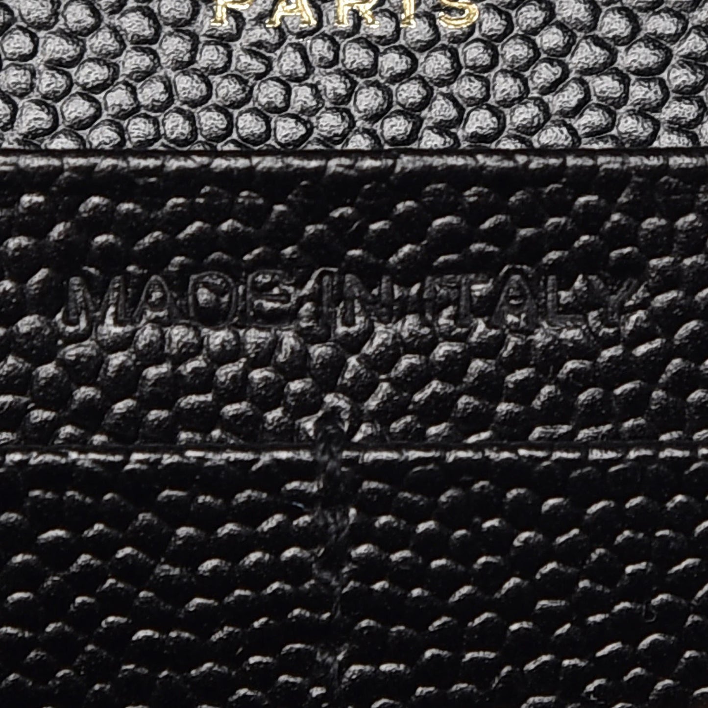 Grain De Poudre Matelasse Chevron Monogram Chain Wallet Black