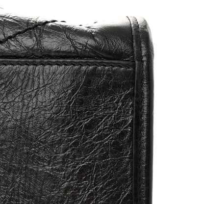 Saint Laurent Crinkled Calfskin Matelasse Monogram Large Niki Shopper Tote Black 13 of 17