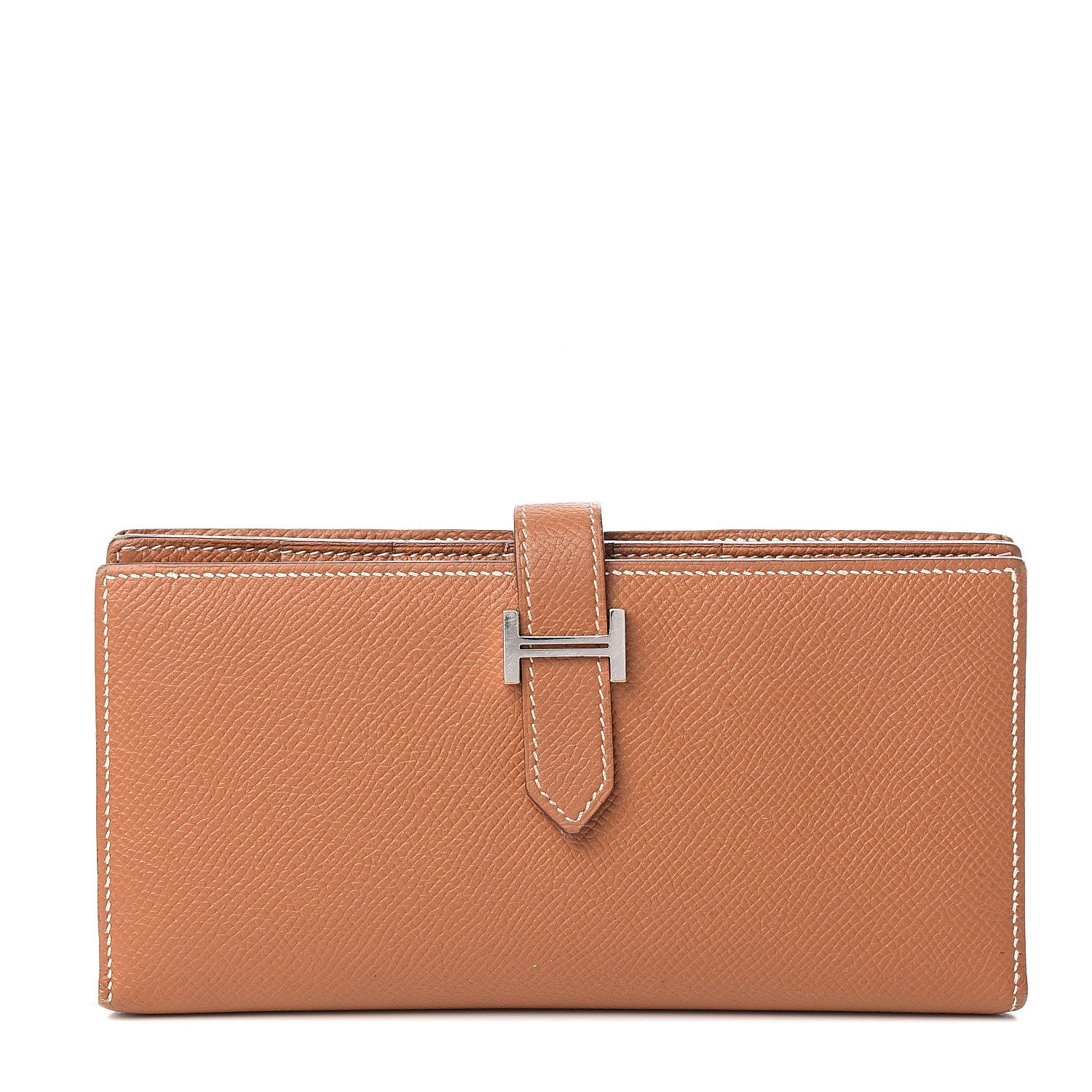 Hermes Epsom Bearn Gusset Wallet Gold 1 of 10