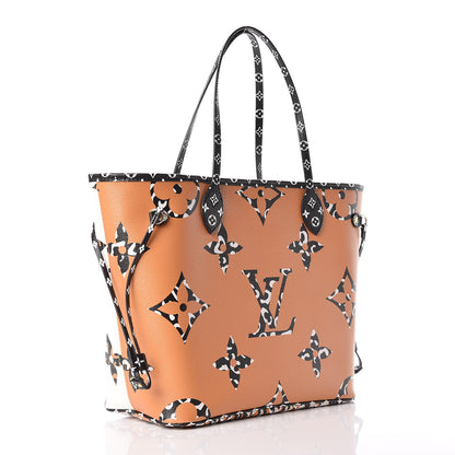 Louis Vuitton Monogram Giant Jungle Neverfull MM Ivory 4 of 11