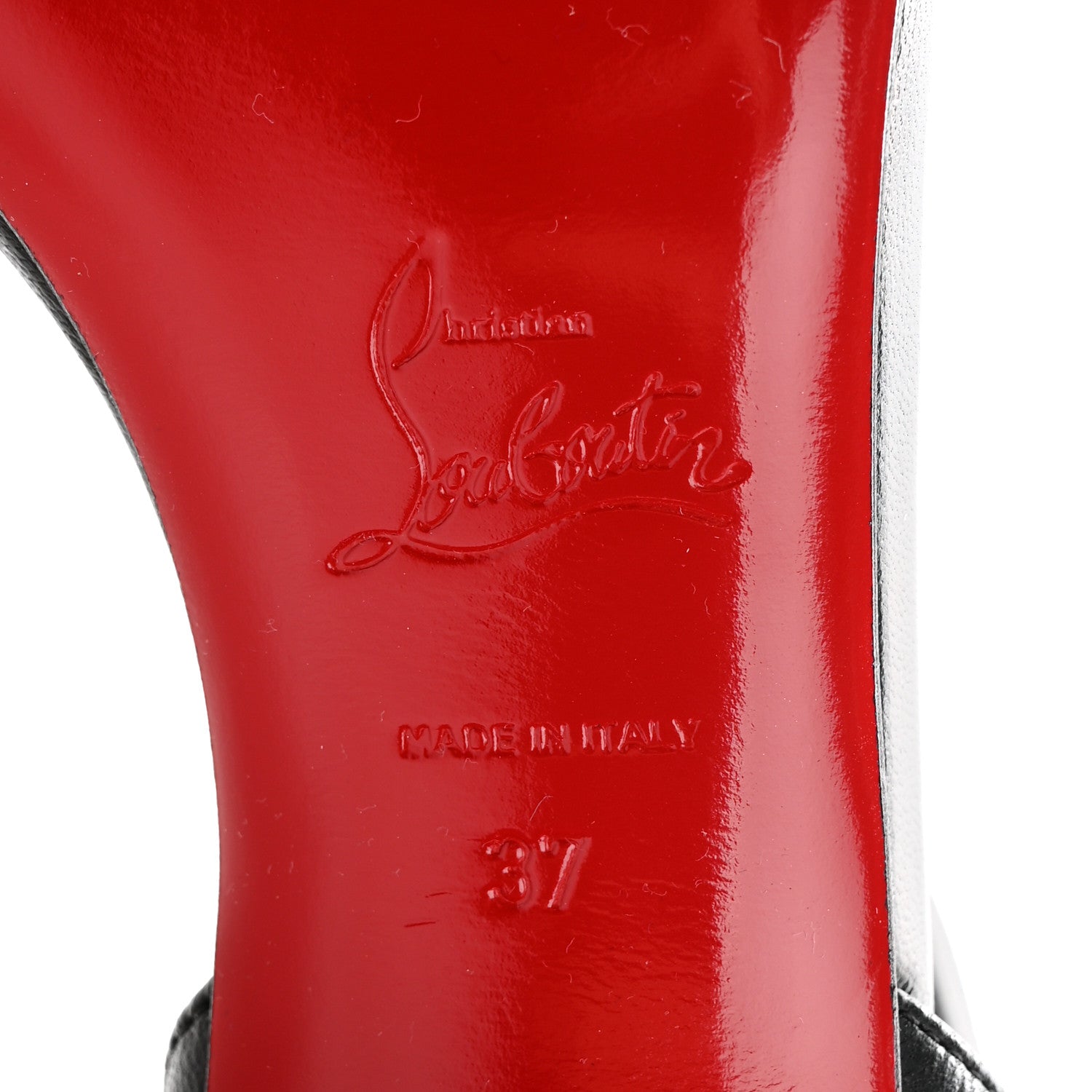 Christian Louboutin Nappa Miss Jane 55 Sandal Pumps 37 Black 6 of 7