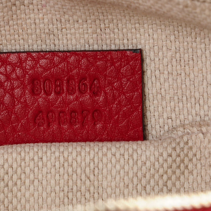 Gucci Pebbled Calfskin Small Soho Disco Bag Tabasco Red 7 of 7