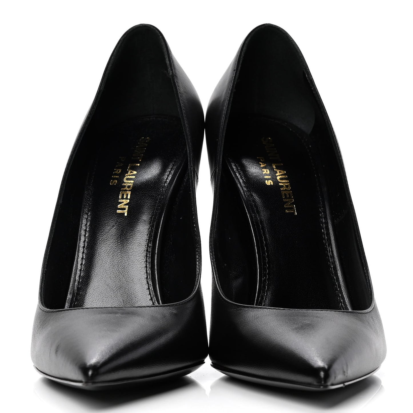 Calfskin Opyum Pumps 36.5 Black Gold