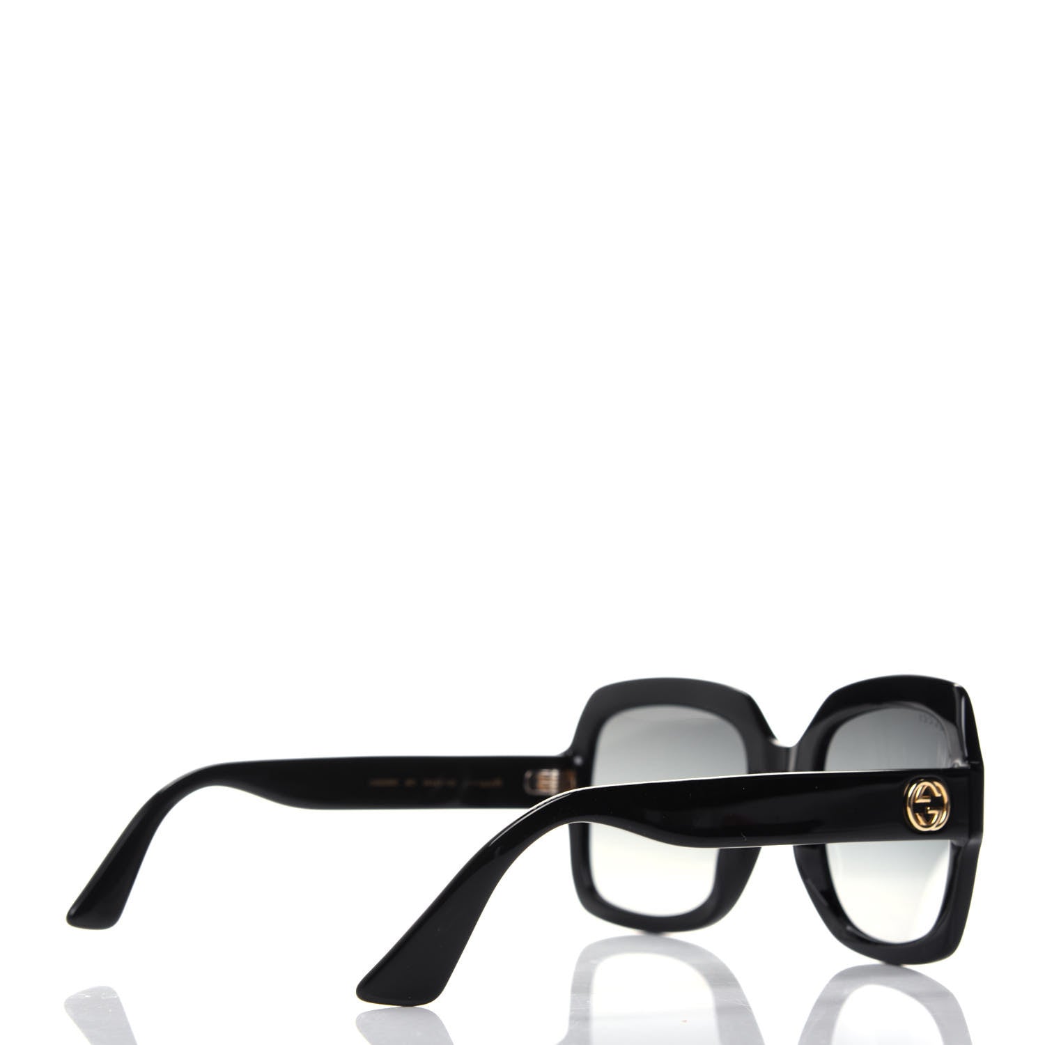 Gucci Oversized Square GG0036S Sunglasses Black 4 of 7