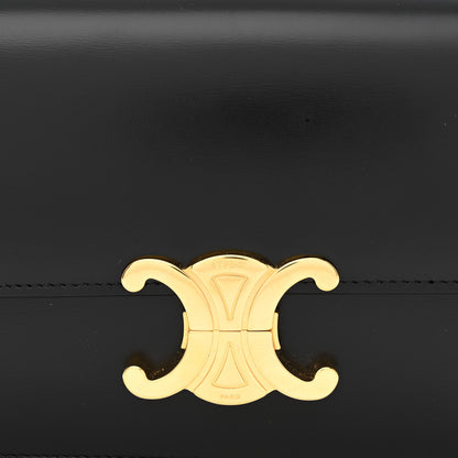 Celine Shiny Calfskin Teen Triomphe Black 10 of 15