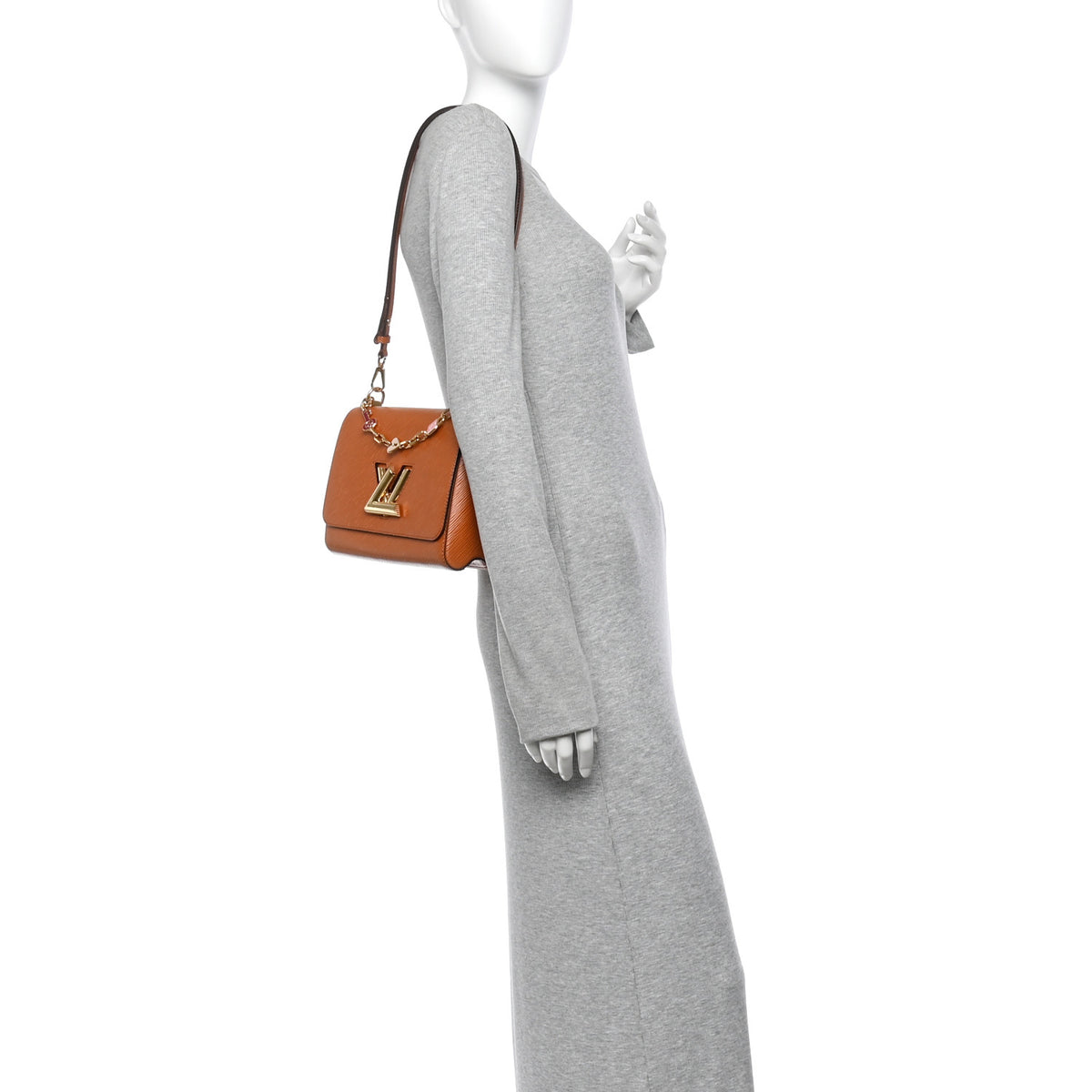 Louis Vuitton Epi Twist Shoulder Bag MM Gold Cipango 3 of 21