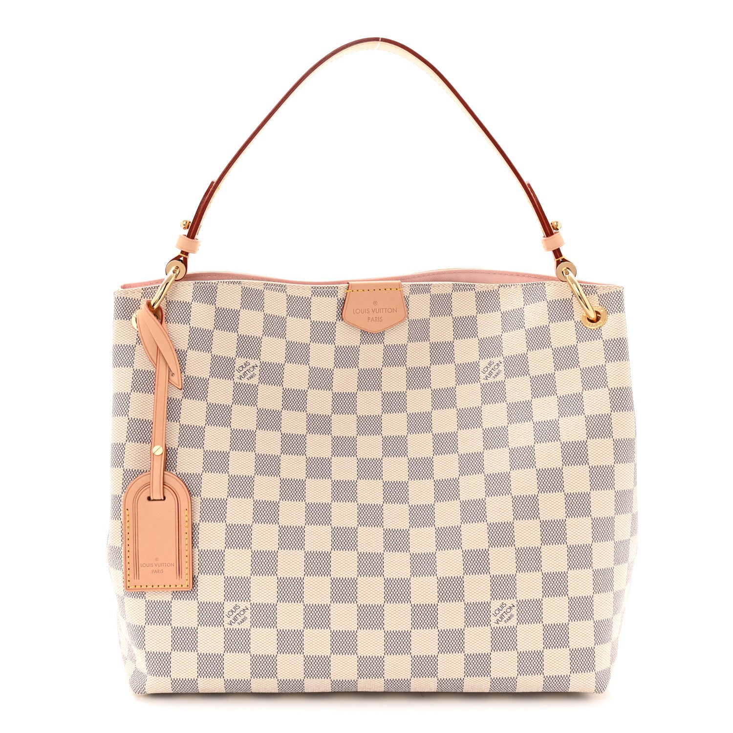 Louis Vuitton Damier Azur Graceful PM Rose Ballerine 1 of 9