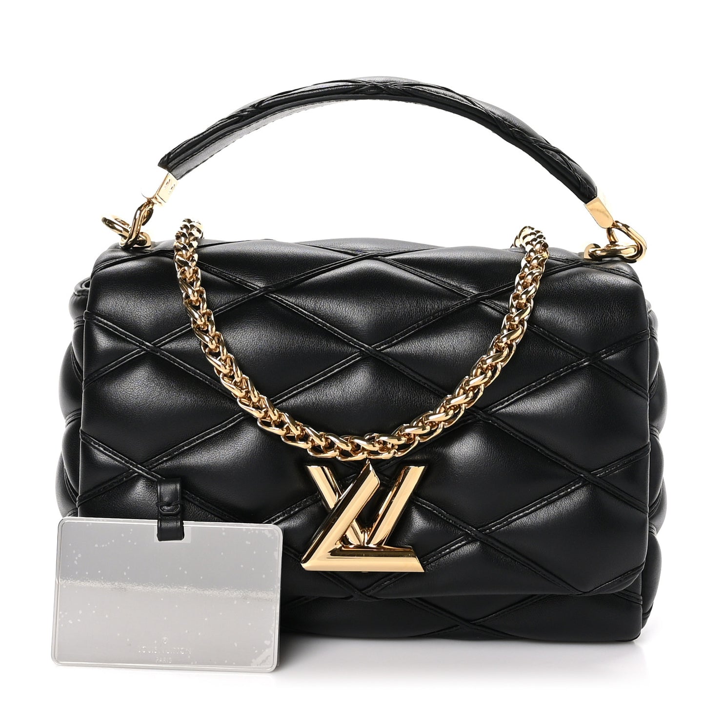 Lambskin Malletage Top Handle GO-14 MM Black