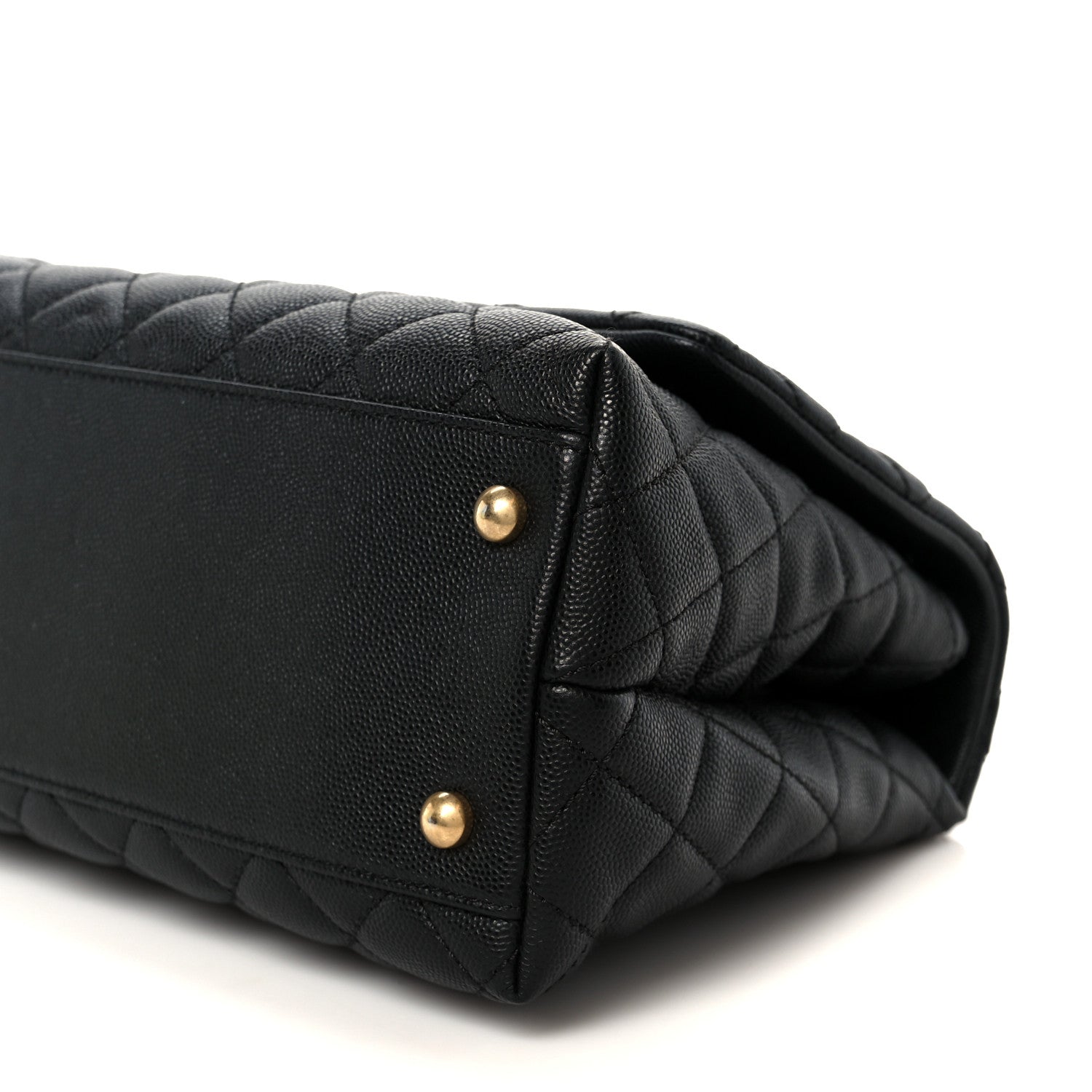 Chanel Caviar Quilted Small Coco Handle Flap Black 11 of 12